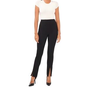Straight Leg Front Slit Ankle Pant